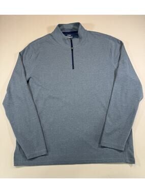J Crew Performance 1/4 Zip Pullover Mens XL Blue Athletic Golf Stretch Top